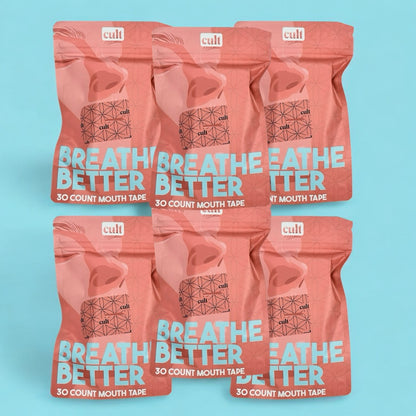 Mouth Tape 6 Month Supply Breathe Better Cult