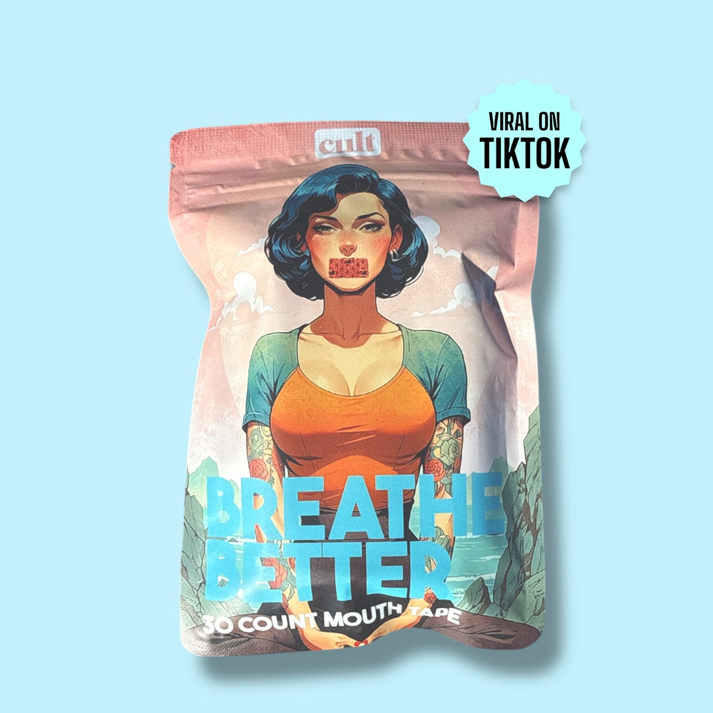 Original Mouth Tape by BreatheBetter (30 Tapes Per Pack)