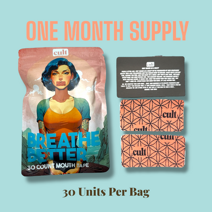 Original Mouth Tape by BreatheBetter (30 Tapes Per Pack)
